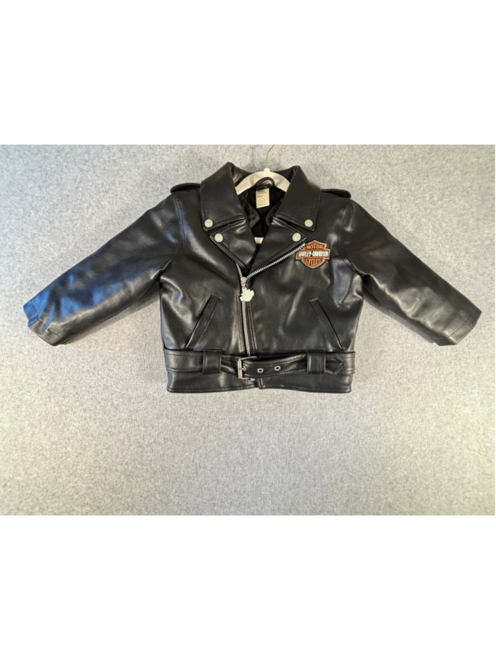 Harley Davidson Little Boys Faux Leather Jacket Size 4 Toddler